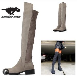 Rocket Dog Pasha Gray Over-the-Knee Boots